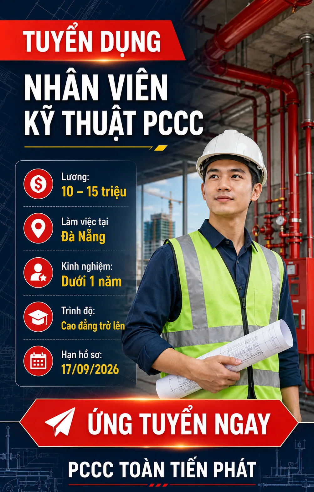 tuyển dụng nhân viên kỹ thuật pccc